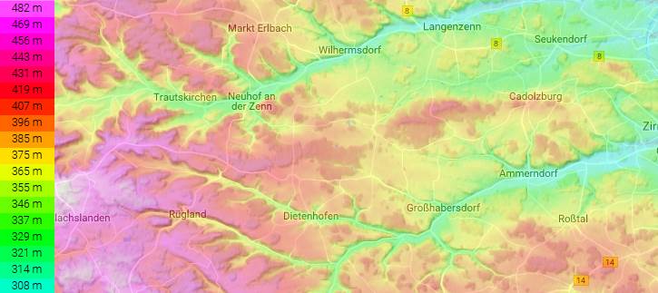 Hochstra&szlig;e Rothenburg-N&uuml;rnberg